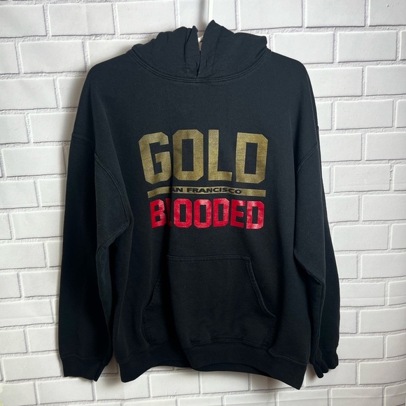 Gold Blooded San Francisco Black Hoodie/men’s size L - Picture 1 of 6